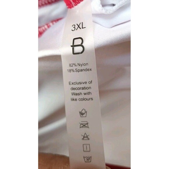 Blooming Jelly Swim Dress Sz 3X Burgundy Red Flounce Sleeve V Neck One Piece New - Picture 4 of 7